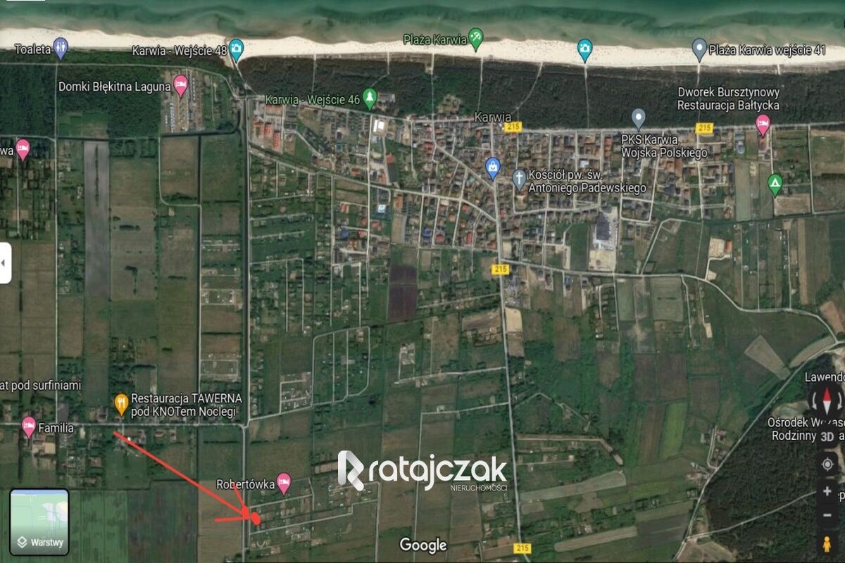 Działka 1 4 km od PLAŻY  z holendrem  ogrodzonaKarwieńskie Błoto Pierwsze