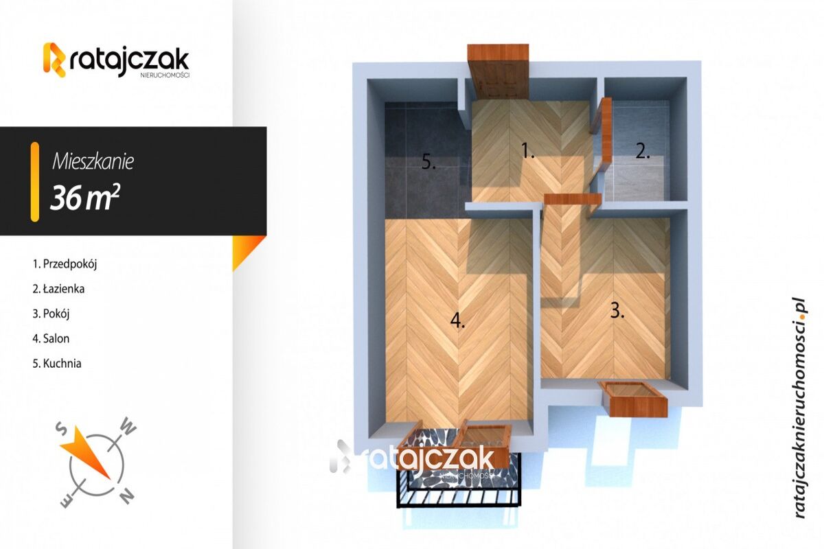 Mieszkanie 2 pok Wejherowo ul. Jana KotłowskiegoWejherowo