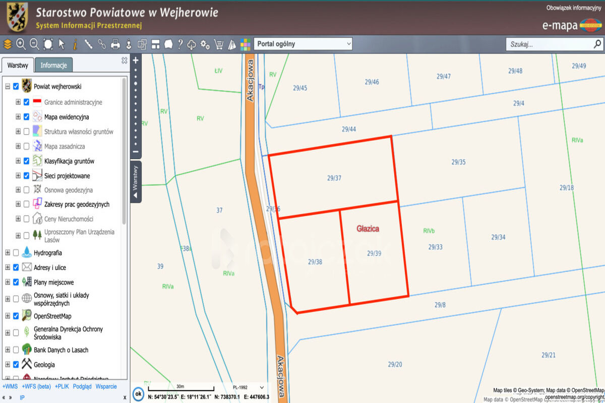 Dwie działki z Warunkami Zabudowy | GłazicaGłazica