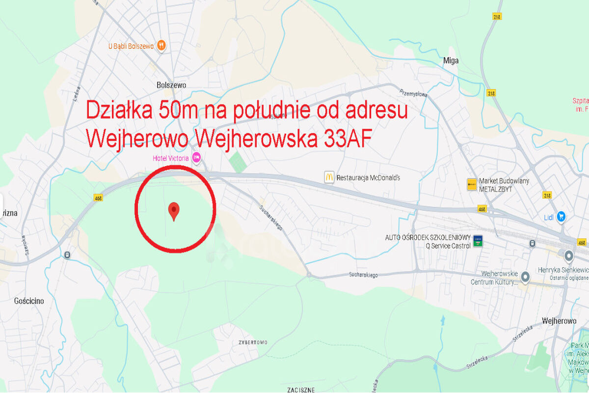 DZIAŁKA BUDOWLANA | WEJHEROWO | NA WZGÓRZUWejherowo