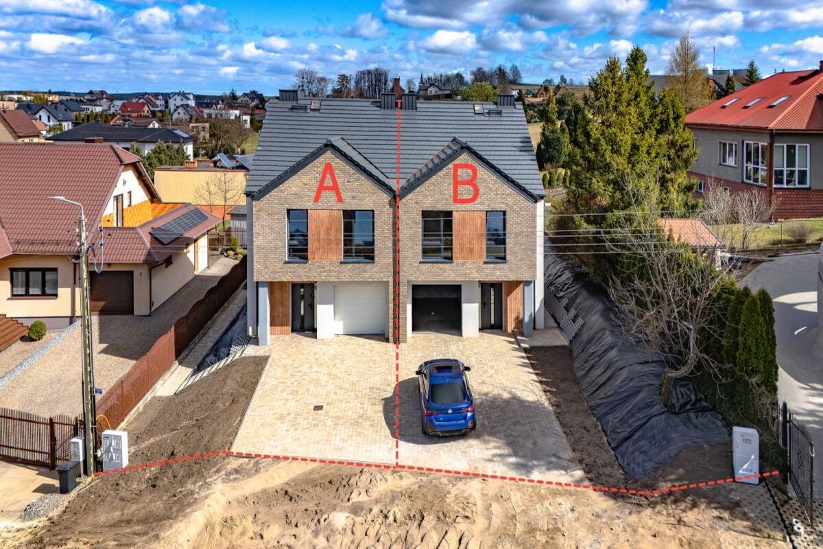 Bliźniak w centrum Luzina   dobra komunikacja z S6Luzino