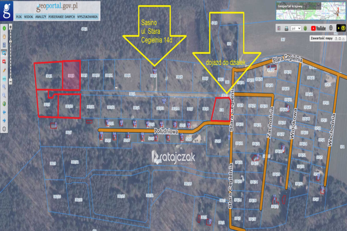 DZIAŁKA BUDOWLANA | SASINO | POD LASEM | MORZESasino