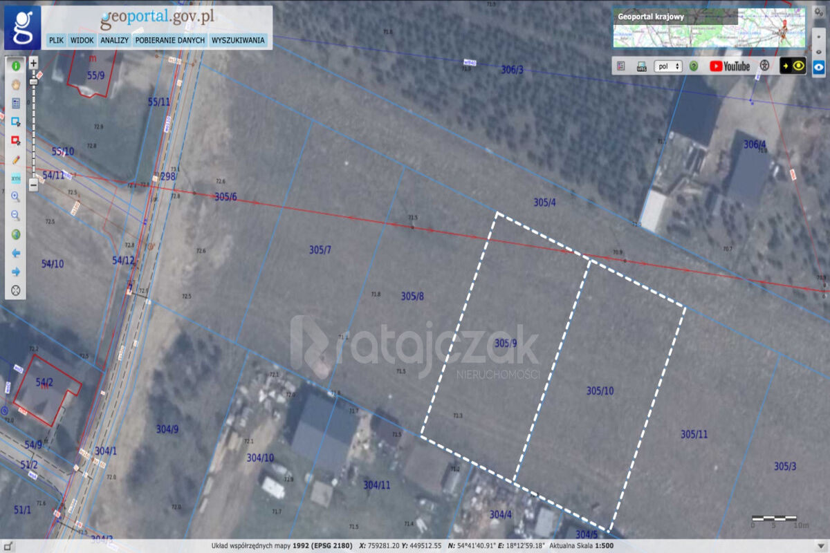 Działki 1096 m2 z Warunkami Zabudowy | DomatówkoDomatówko