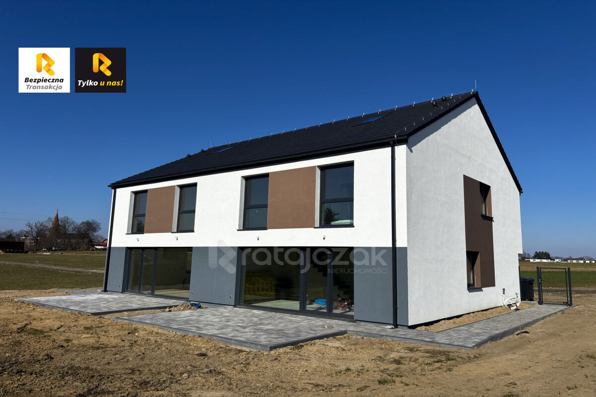 Nowoczesny dom w zabudowie bliźniaczejPrzodkowo