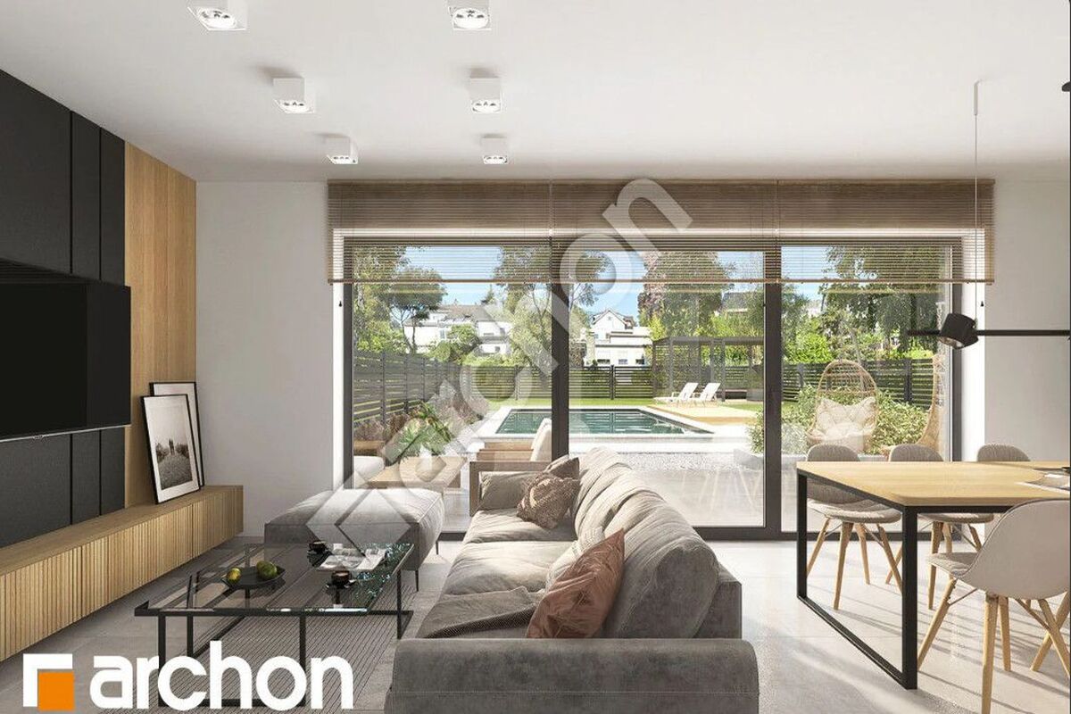 Nowoczesny dom w zabudowie bliźniaczej|bez Pcc 2%Banino