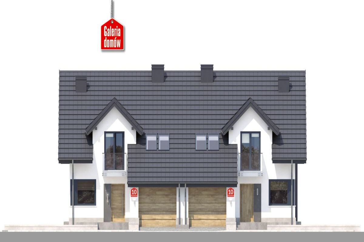 Bliźniak 125 62 m2 | działka 555 m2 |Szemud