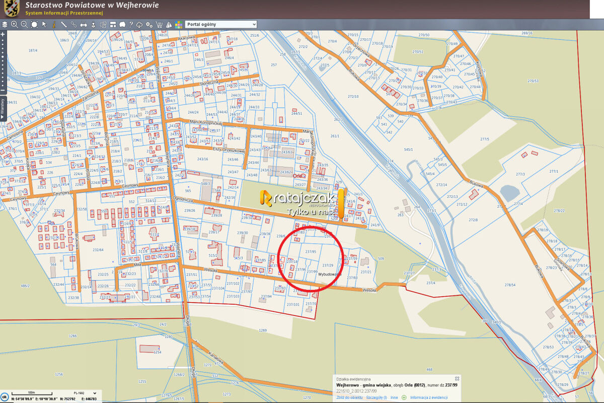 2 DZIAŁKI BUDOWLANE | UZBROJONE | ORLE | POD LASEMOrle