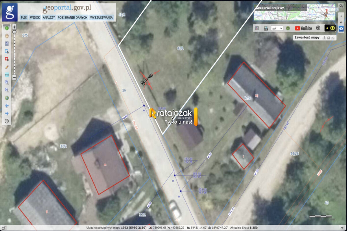 Działka budowlana 1106 m² | Milwino | Szybki dojazd do Trójmiasta – Milwino