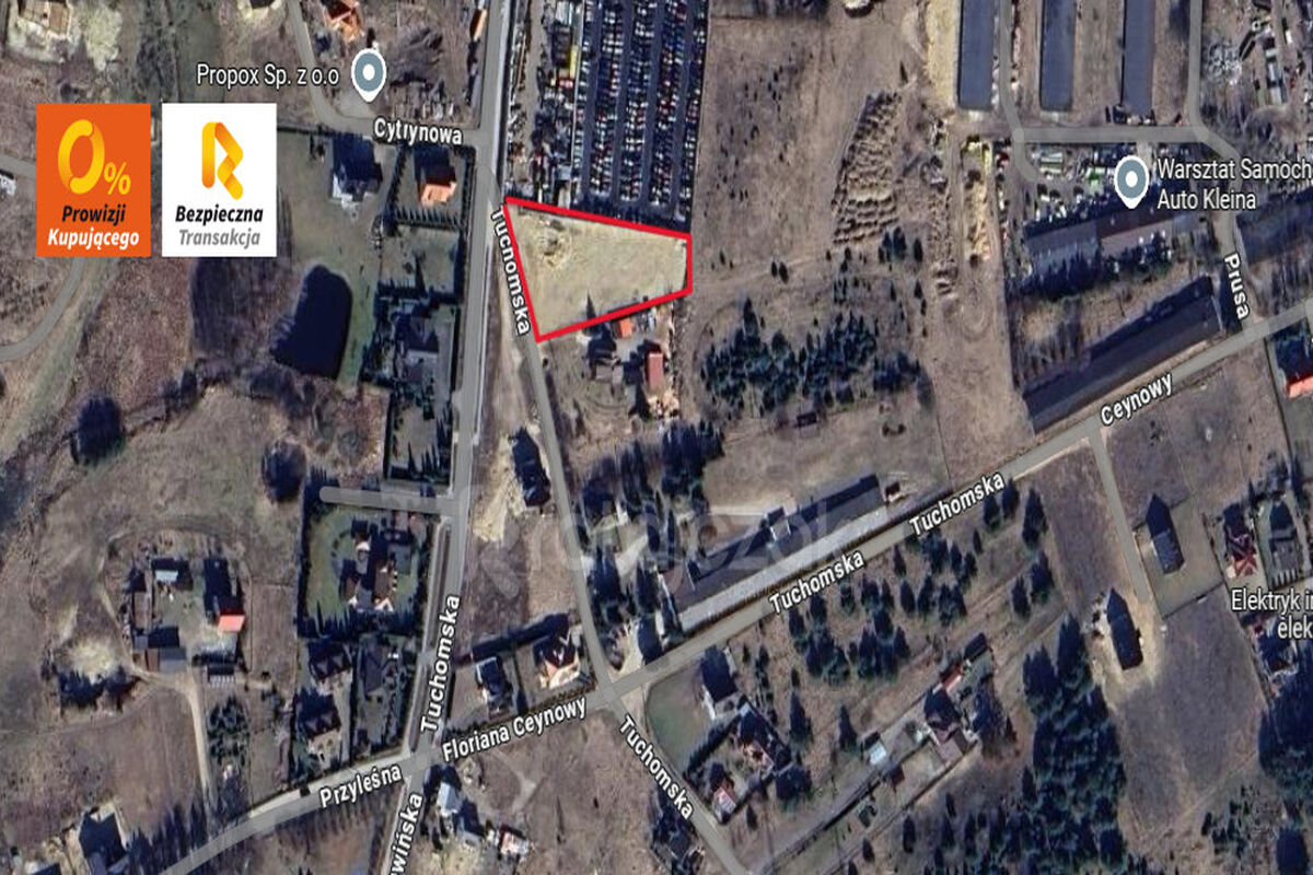 Działka przemysłowa / inwestycyjna 2650 m²Chwaszczyno