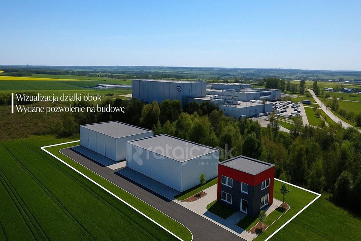 Działka inwestycyjna z pozwoleniem na budowęŁebcz