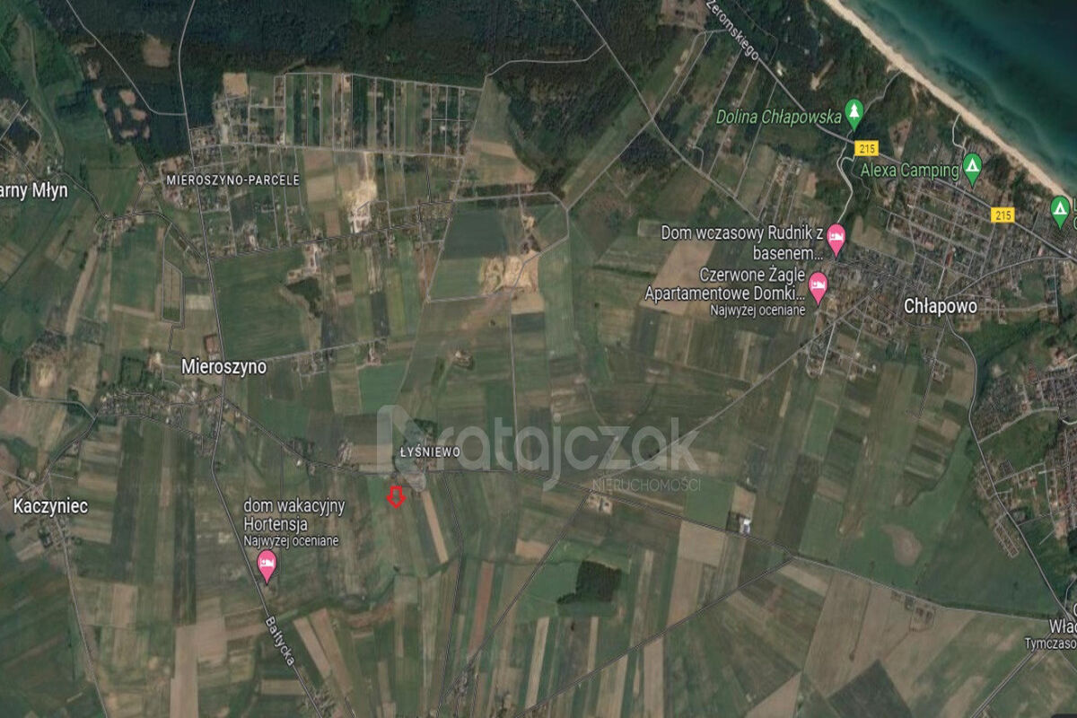 Uzbrojona działka budowlana nad morzemMieroszyno