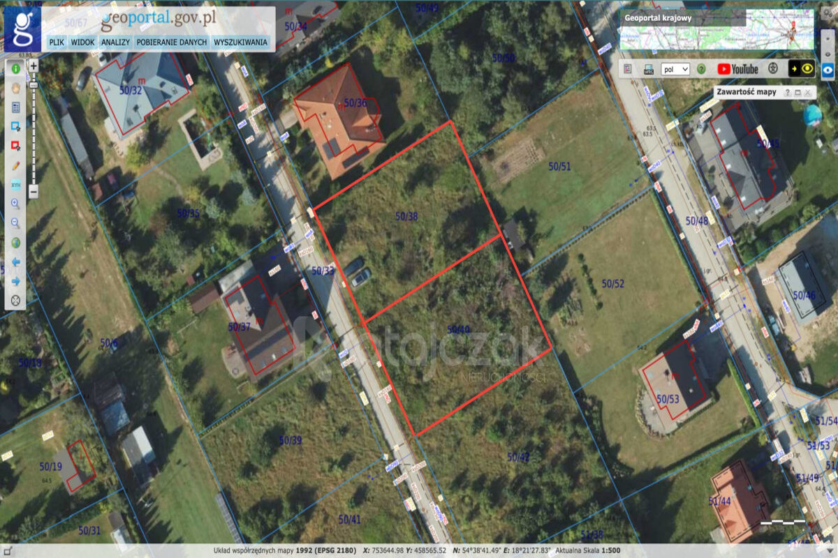 Działki budowlane w Rekowie GórnymRekowo Górne