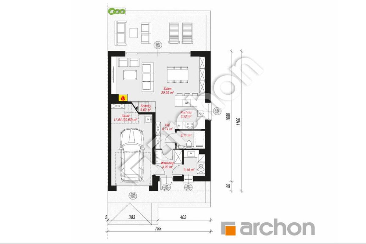Nowoczesny dom w zabudowie bliźniaczej | BaninoBanino