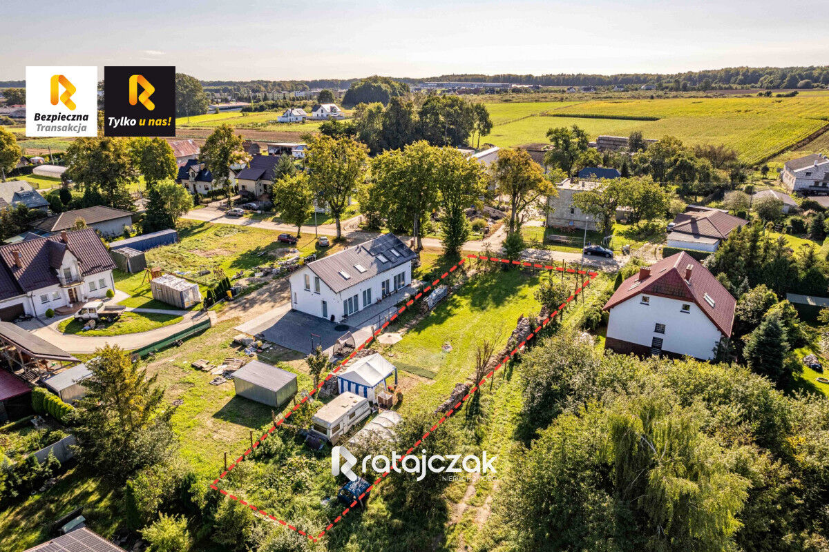 Działka 881 m2 w Rekowie Górnym | od południa – Rekowo Górne