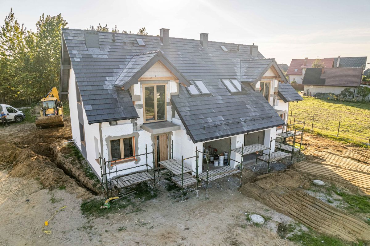 Bliźniak z pompą ciepła | odbiór - kwiecień 2024 |Szemud