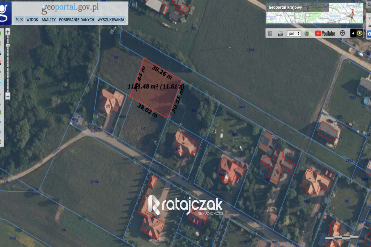Działka o wymiarach 30 5x38  Idealna pod dom. Dzierżążno