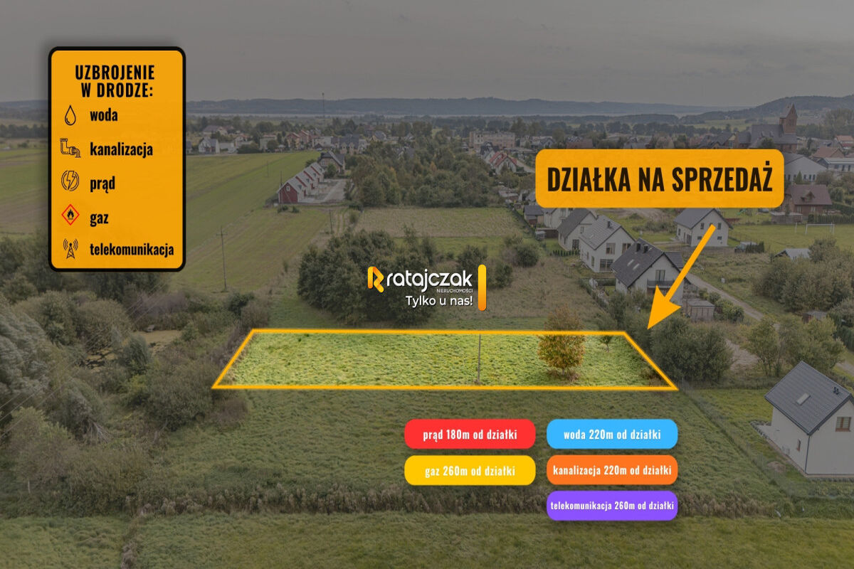 UZBROJONA DZIAŁKA BUDOWLANA | WIERZCHUCINO | MORZEWierzchucino
