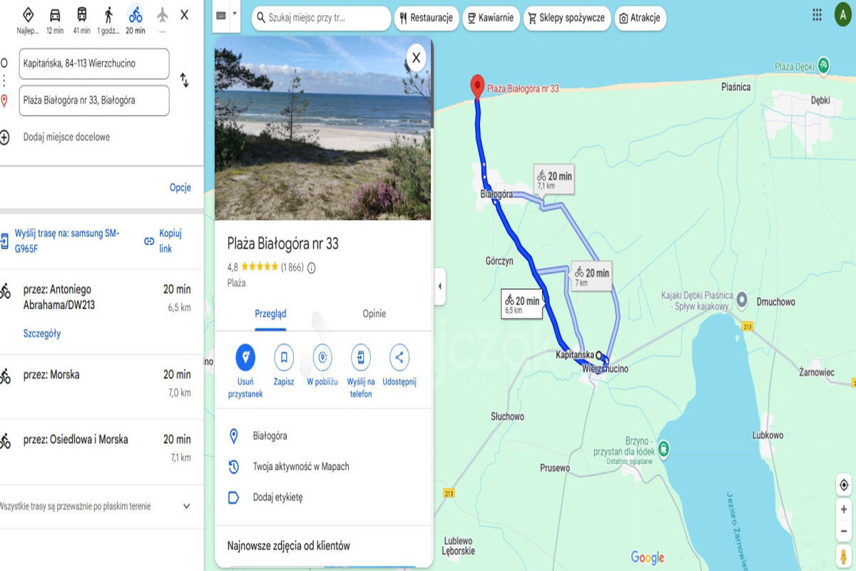 UZBROJONA DZIAŁKA BUDOWLANA | WIERZCHUCINO | MORZEWierzchucino