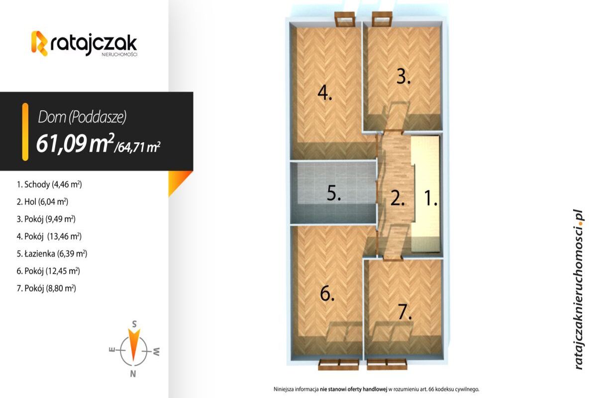 Centrum|5 pokoi| Garaż|Szkoła 900m|Wysoki StandardKębłowo