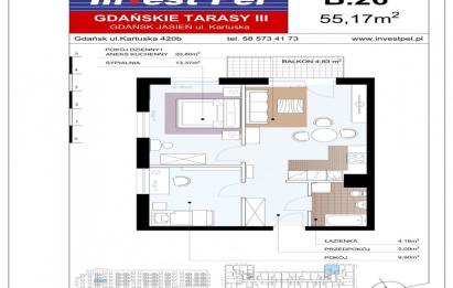 Rzut, plan III etap Gdańskich Tarasów-Gdańsk