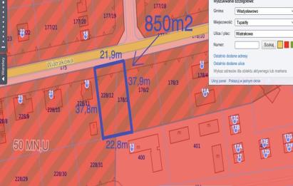 Rzut, plan Budowlana MN U|900m morze|na granicy Jastrzębiej-Tupadły