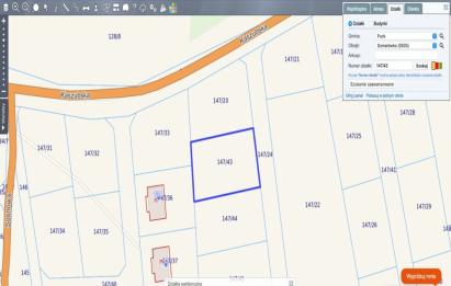 Rzut, plan Działka 1099 m² pod wymarzony dom | Domatówko-Domatówko