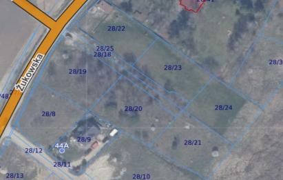 Rzut, plan Kompleks 3 działek budowlanych– Przyjaźń k. Żukowa-Przyjaźń