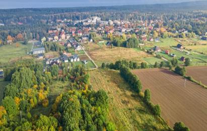 Rzut, plan Działki w Jantarze  Media przy działce!-Jantar