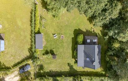 Rzut, plan Murowany domek rekreacyjny pod lasem | Sasino-Sasino