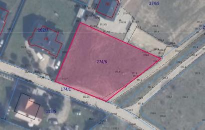 Rzut, plan Działka pod dom jednorodzinny-Tuchom