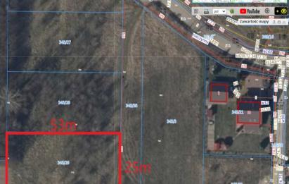 Rzut, plan Działka budowlana 1310m2  blisko szkoły-Gniewino