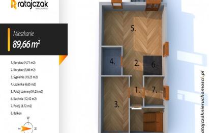 Rzut, plan Gotowe do odbioru 3 lub 4 pokoje  wysoki standard -Bolszewo