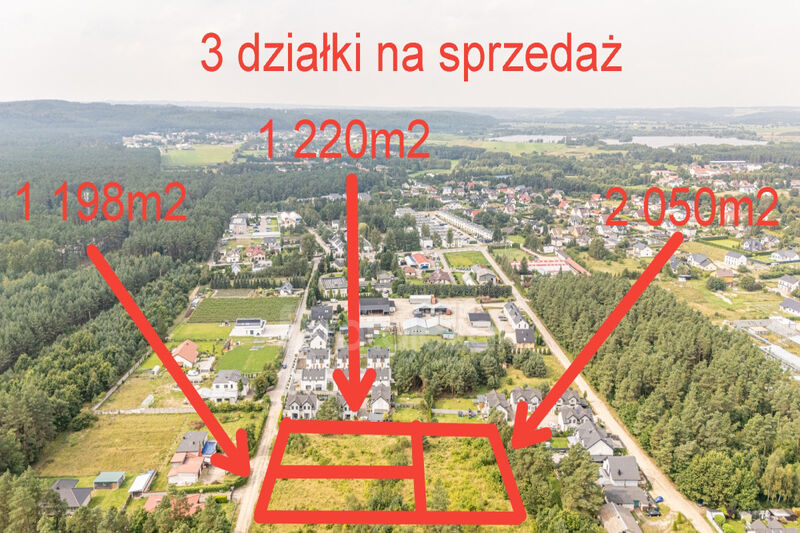 3 DZIAŁKI BUDOWLANE | UZBROJONE | ORLE | POD LASEM - Orle