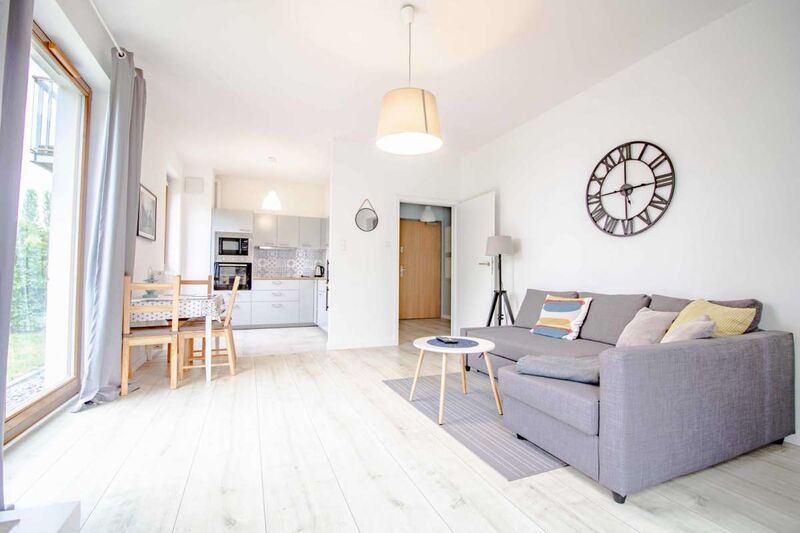 APARTAMENT Z OGRODEM NA LUKSUSOWYM OSIEDLU - Gdańsk