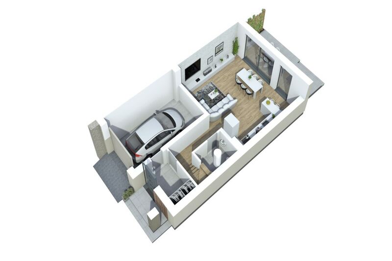 Bliźniak w centrum Luzina   dobra komunikacja z S6 - Luzino