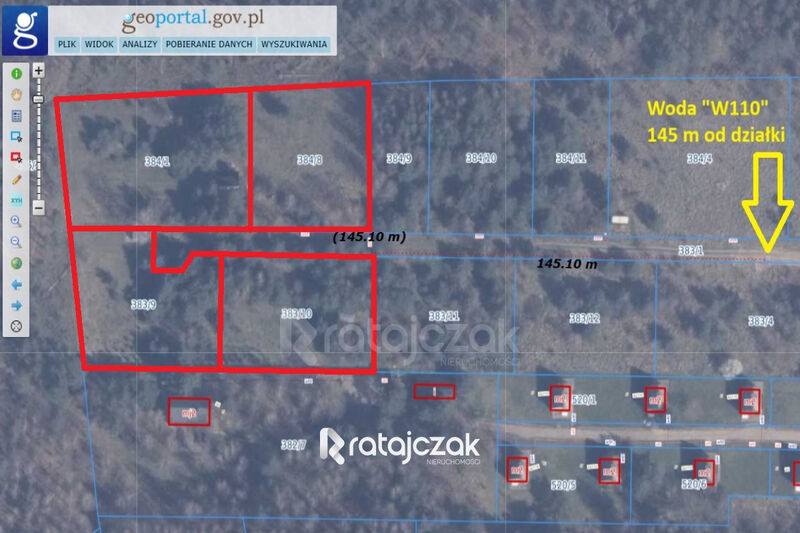 DZIAŁKA INWESTYCYJNA | SASINO | LAS WIDOK NA MORZE - Sasino