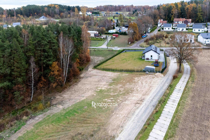 Działka budowlana pod lasem | z MPZP | 1 911 m2 - Zbychowo