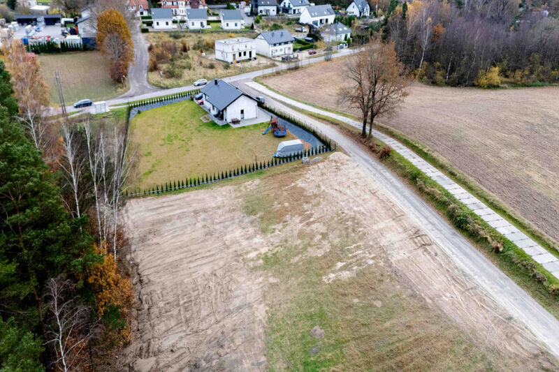 Działka budowlana pod lasem | z MPZP | 1 911 m2 - Zbychowo