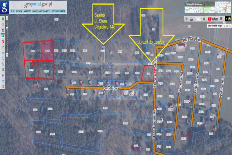 DZIAŁKA BUDOWLANA | SASINO | POD LASEM | MORZE - Sasino