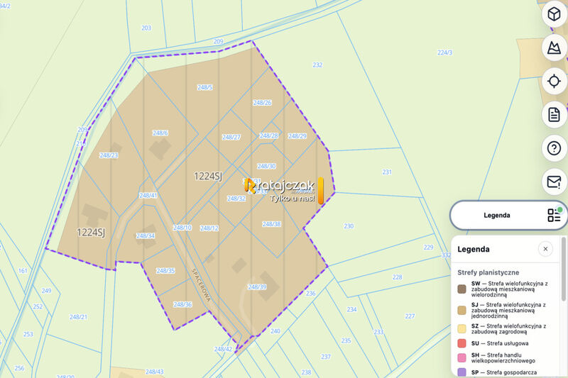 Urokliwa działka budowlana 1001 m² w Warznie - Warzno