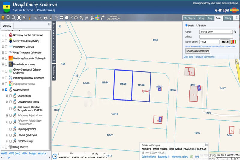 Uzbrojona działka 600 m² z Warunkami Zabudowy - Tyłowo