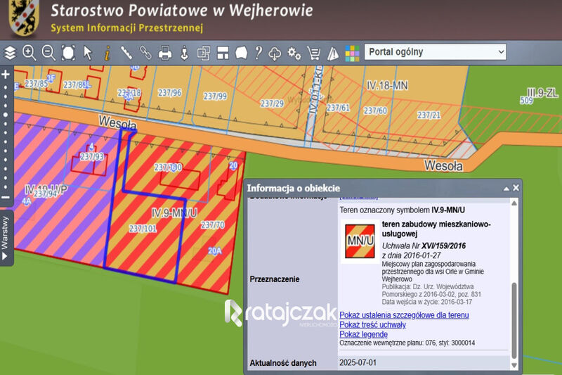 DZIAŁKA BUDOWLANA | UZBROJONA | ORLE | POD LASEM - Orle