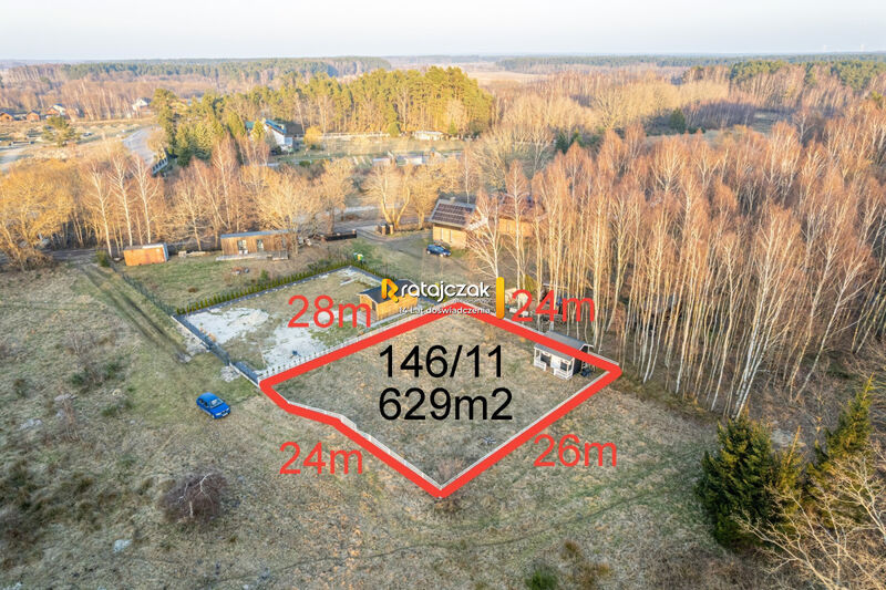 DZIAŁKA POD LASEM |5km ŁEBA| NAD JEZIOREM I MORZEM - Żarnowska