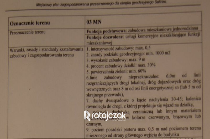 Działka budowlana  160m od jeziora  blisko morza - Salinko